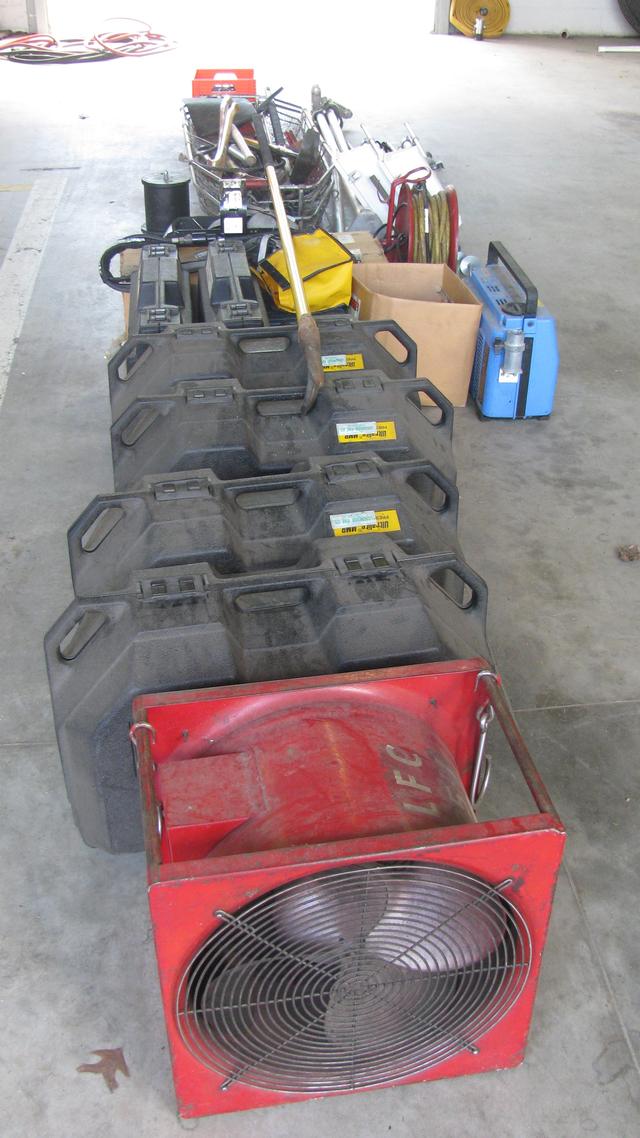 The items to be donated to New Lancaster Valley Fire Company