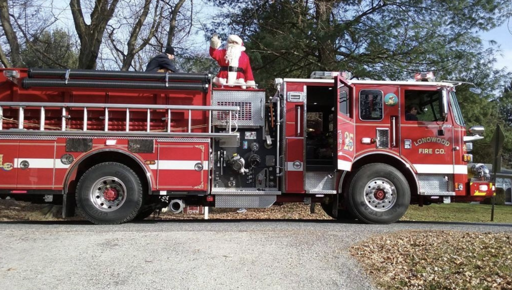 Santa on Engine 25